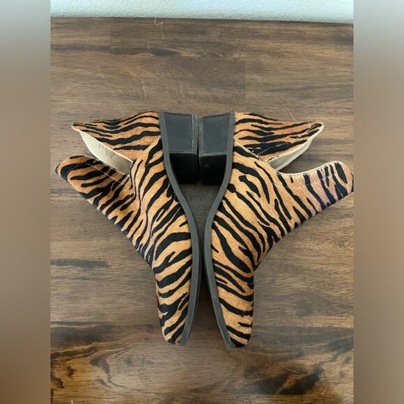Anthropologie Matisse Pronto Tiger Print Leather Ankle Boho Boot Sz 8 - Picture 9 of 11